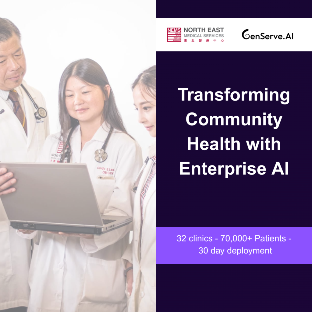 GenServe.AI and North East Medical Services Expand Partnership to Transform Community Health with Enterprise AI