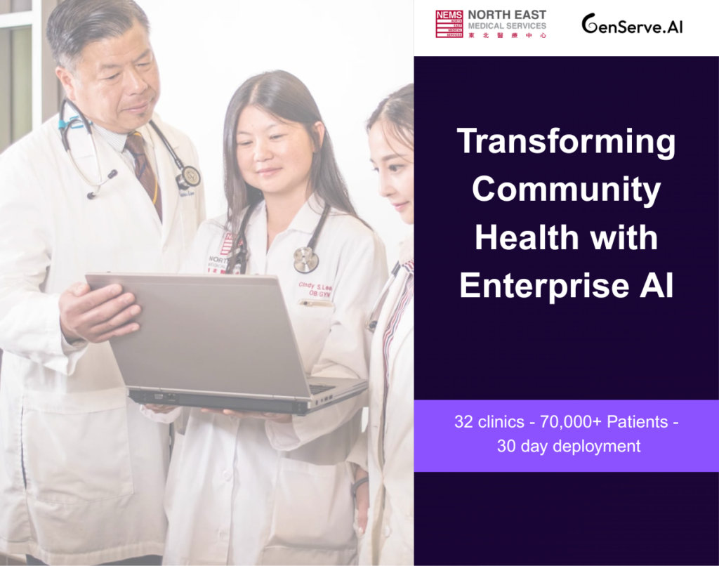 GenServe.AI and North East Medical Services Expand Partnership to Transform Community Health with Enterprise AI